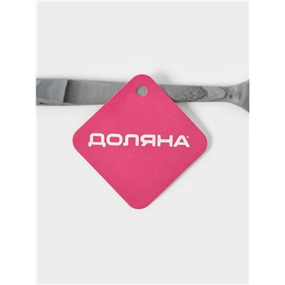 Лопатка Доляна «Мрамор», силикон, 21.5 см, серая