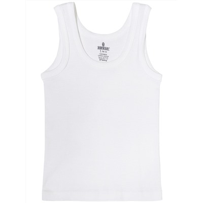 2214-01 Майка для мальчиков белая (BAYKAR)