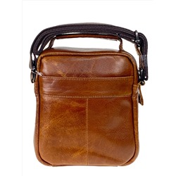 Мужская сумка из натуральной кожи, цвет коричневый