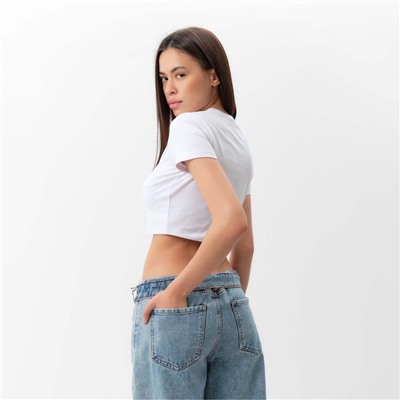 Футболка женская укороченная MIST Free, размер 46-48 (L)