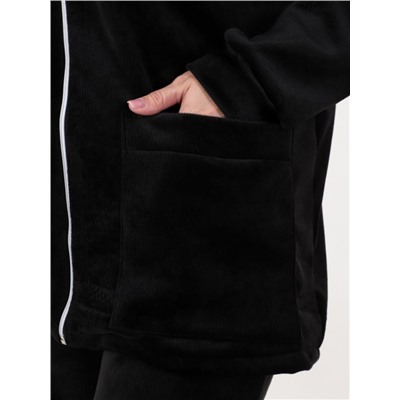 Куртка "Алиса" черный вельвет