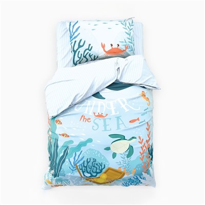 Постельное бельё 1.5-спальное «Этель» Under the sea, бязь