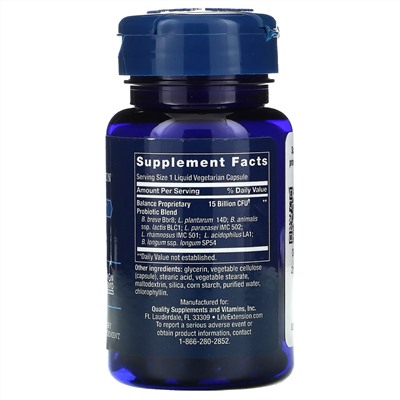 Life Extension, FLORASSIST Balance, 30 Liquid Vegetarian Capsules