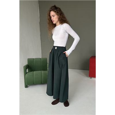 Юбка женская  NATURE087/03/Темно-зеленый