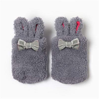 Носки для девочки махровые MINAKU, серые, размер 11