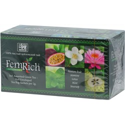 FemRich. Assorted Green Tea карт.пачка, 25 пак.