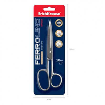 Ножницы 180 мм Ferro металлические 14852 ErichKrause