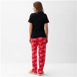 Пижама новогодняя женская (футболка, брюки) KAFTAN Joy, размер 52-54