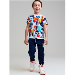 Комплект трикотажный для мальчиков: фуфайка (футболка), брюки