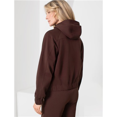 Худи на молнии из петельчатого футера двухнитки с эластаном без начеса