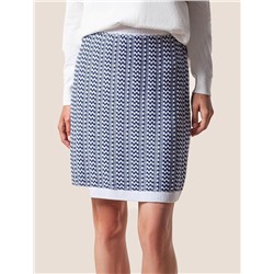 Юбка фактурной вязки с трикотажной подкладкой