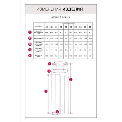 505881 VILATTE Брюки