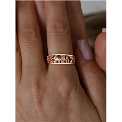 Кольцо из золочёного серебра - 7 символов удачи 925 пробы 1-104з