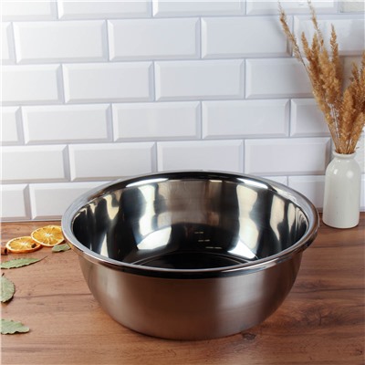 Чаша-салатник 40 см нержавейка 9,5 л h=14.5 см / 40-594 /уп 40/ 0.747