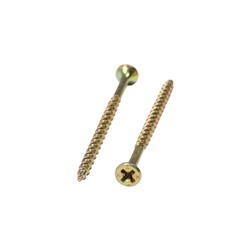 Саморез по дереву 3.9×64(65) мм, крупная резьба, желтый цинк, в упаковке 10 кг