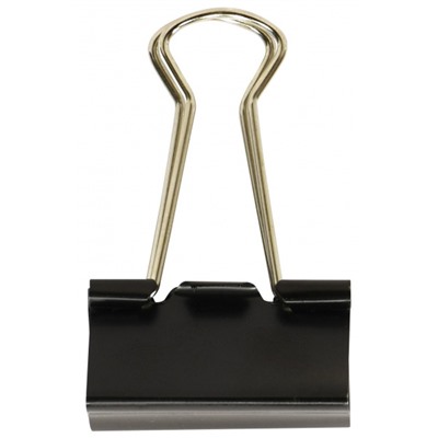 Зажим для бумаг 25 мм черный Z25L-12K LITE