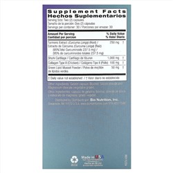 Bio Nutrition, здоровье суставов, с коллагеном типа 2, 60 капсул