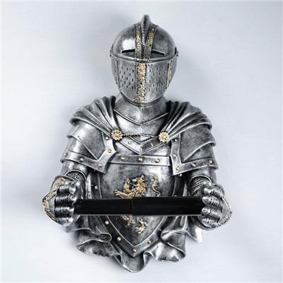 Держатель для туалетной бумаги «Рыцарь», 18×22×32 см, хром