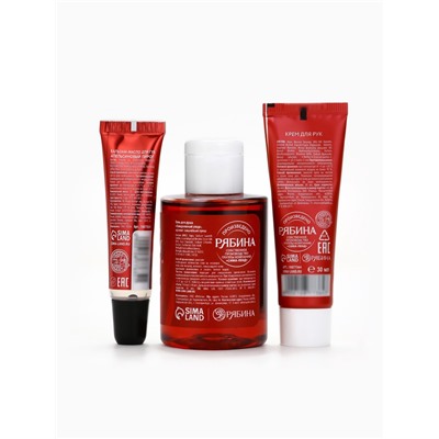 Новогодний подарочный набор косметики в мешке, домики, URAL LAB