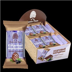 Кедровый марципан со смородиной / батончик / 18 шт / шоу-бокс / 720 г / Сибирский кедр
