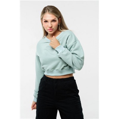 Свитшот 3 оверсайз короткий (Ментол)