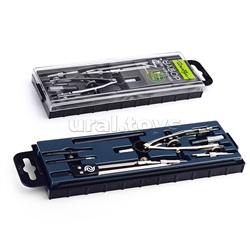 Набор чертежный "Юниор" 125 мм 7 предметов пласт. пенал европодвес