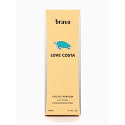 Парфюмерная вода женская Bravo Love Costa, 100 мл (по мотивам Lacoste Pour Femme (Lacoste)