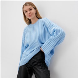 Джемпер женский вязаный MINAKU: Knitwear collection, голубой, размер 42-44