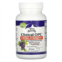 Terry Naturally, Clinical OPC, с повышенной силой действия, 400 мг, 60 мягких таблеток