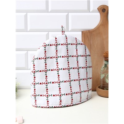 Грелка на чайник «Этель» Flower Cage, 28×28 см, 100% хлопок, рогожка 186 г/м²