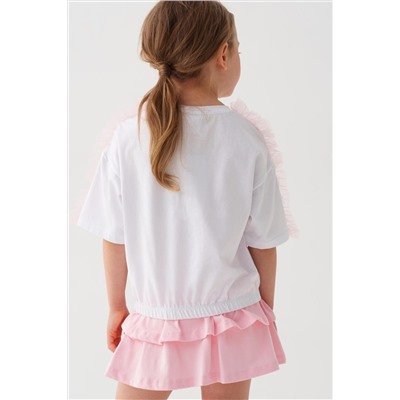 Джемпер трикотажный для девочек (футболка) PLAYTODAY, 1240022