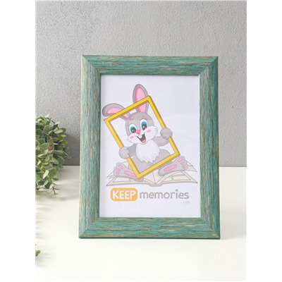 Фоторамка для фото 21×30 см Keep memories Luxe Elegance, с ножкой, пластик, морской, (пластиковый экран)