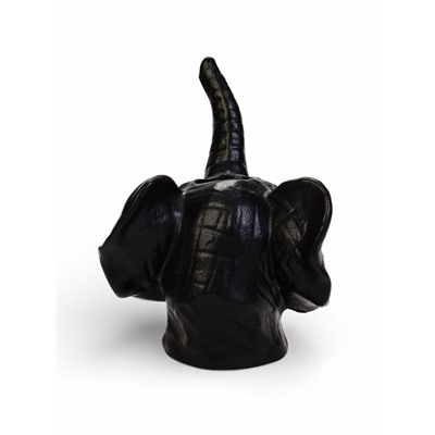 Кашпо - ваза «Слон», 13×12×15 см, 180 мл, чёрный