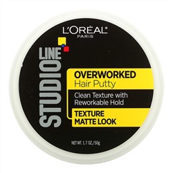 L'Oreal, Studio Line, Overworked Hair Putty, 1.7 oz (50 g)