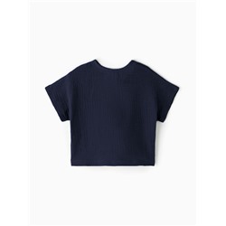 Рубашка Крошка Я «Муслин», рост 68, синяя