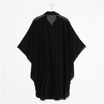 Туника пляжная женская, цвет чёрный, размер 46