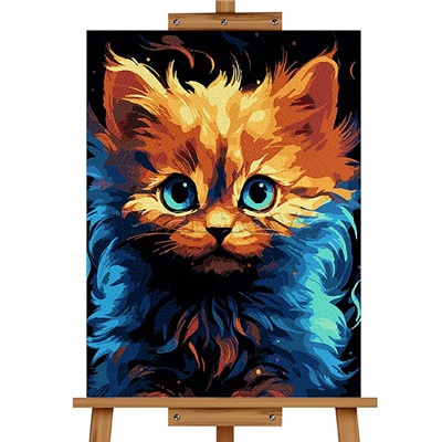 Набор для рисования "Картина по номерам 30х20 см. Кисуня"