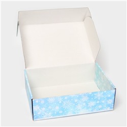 Складная коробка подарочная «Дед Мороз», 30.7×22×9.5 см