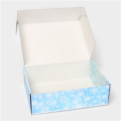 Складная коробка подарочная «Дед Мороз», 30.7×22×9.5 см