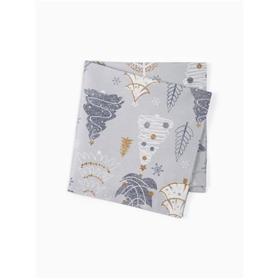 Набор сервировочных салфеток с декоративными кольцами Let it snow, 40×40 см - 4 шт., 100% хлопок, саржа 190 г/м²