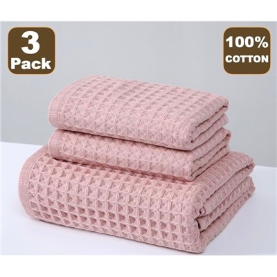 Комплект вафельных полотенец.