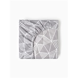 Простыня на резинке 2-спальная «Этель. Калейдоскоп (вид 1)», 180×200+25 см, поплин