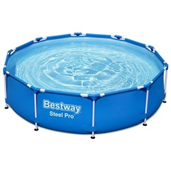 УЦЕНКА Бассейн каркасный Steel Pro, 305×76 см, фильтр-насос, круглый, 56679 Bestway