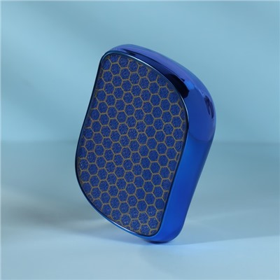 Стеклянная нано-пилка для пяток, 9×6.5×3 см, в картонной коробке, синяя