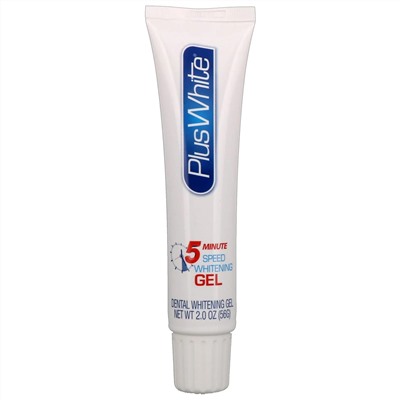 Plus White, 5-минутный отбеливающий гель, 56 г (2,0 унции)