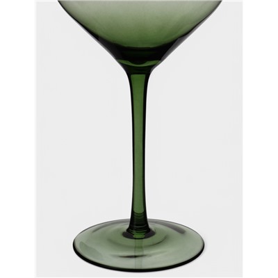 Бокал для вина Magistro «Иллюзия», 540 мл, 10×24 см, стекло, зелёный