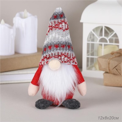 Новогоднее украшение Гном 20 см / NA117 /уп 50/