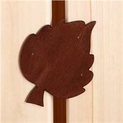 Абажур для бани и сауны «Лист», деревянный, настенный, «Добропаровъ»