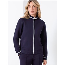 Бомбер среднего объема из футера двухнитки с эластаном