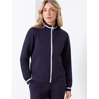 Бомбер среднего объема из футера двухнитки с эластаном